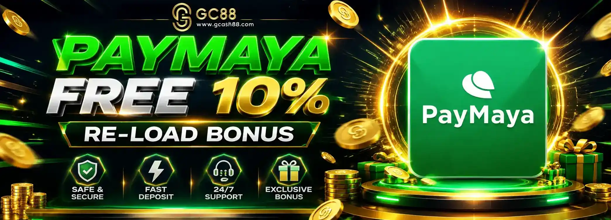 Paymaya Re-load  Bonus 10%